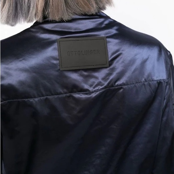 Ottolinger petrol-effect cropped jacket - Picture 4 of 5